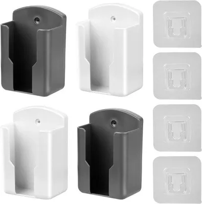Produktbild von Fernbedienungshalter 4er Set Wandmontage Schwarz