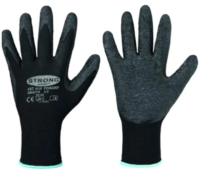 Zdjęcie produktu dla Rękawice STRONGHAND Finegrip czarne EN 388 PSA II rozmiar 9 - 0520-09H
