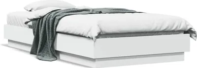 Image de Maison Exclusive - Sommier avec LED blanc 75x190 cm