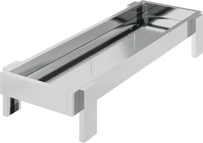 Zdjęcie produktu dla vidaXL Karmidło dla kurczaków srebrne 80 x 28 x 13,5 cm Stal ocynkowana