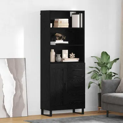 Immagine prodotto di Maison Exclusive - Mobile contenitore a due ante, finitura effetto legno noce, dimensioni 69,5 x 34 x 180 cm