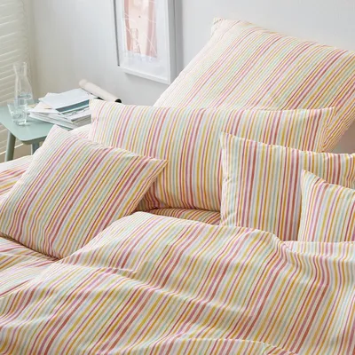 Produktbild von elegante Mako-Batist-Bettwäsche-Garnitur Rainbow Farbe Sonne Größe 155x200+80x80