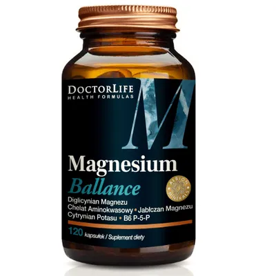 Obrázok produktu pre DoktorLife Magnéziová rovnováha s citrátom a jabĺčnanom horečnatým, 240mg, 120 kapsúl