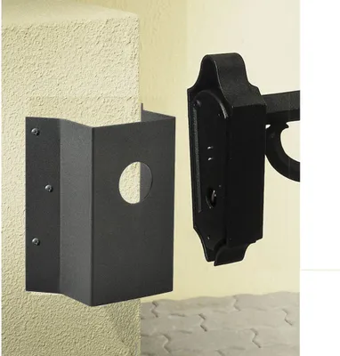 Produktbild von Konstsmide Eckbefestigung schwarz lackiertes Aluminium 448-750