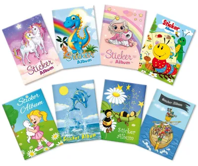 Produktbild von HERMA Stickeralbum DIN A5 Sortiment Motive sortiert 16 Seiten 8 Stück