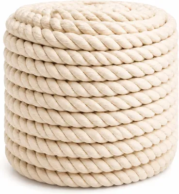 Imagen del producto de Cuerda de algodón, 10 mm de diámetro, 20 metros de longitud, para trabajos manuales