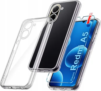 Immagine prodotto di Custodia trasparente per Xiaomi Redmi A5 RINFORZATA CLEAR CASE 2MM + Vetro 9H