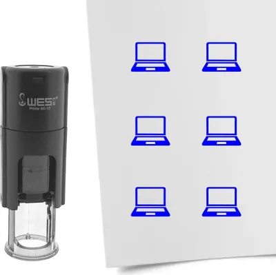 Obrázok produktu pre Notebook CombiCraft Stamp 10 mm okrúhly modrý atrament - za 1 kus