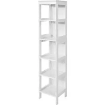 Image de Meuble haut de salle de bain - étagère murale - 5 tiroirs - bois - 30 x 139 x 30 cm