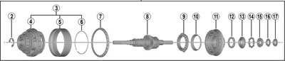 Produktbild von Zespół przekładni Shimano Nexus 8 SG-C6001-8R / SG-C6001-8V (oś 184 mm)