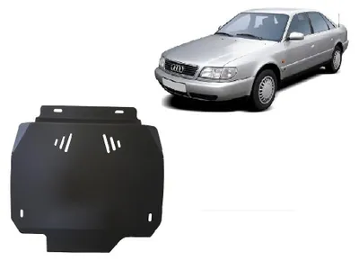 Obrázok produktu pre Ochranný kryt spodnej časti vozidla z ocele, určený pre automatickú prevodovku vozidiel značky Audi A6, modelové roky 1997 – 2004