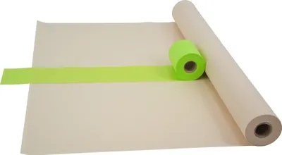 Produktbild von Sensalux Kombi-Set 1 Tischdeckenrolle 1,18m x 25m creme + Tischläufer 15cm apfelgrün