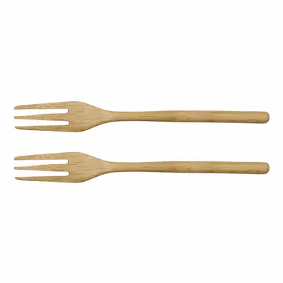Imagen del producto de ASA Selection, juego de 2 tenedores de madera, color natural, 15 x 1,8 cm