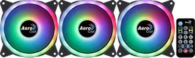 Obrázek produktu pro Aerocool Duo 12 Pro ventilátor do počítačové skříně 12 cm černý 3 ks (AEROPGSDUO12-PRO-ARG)