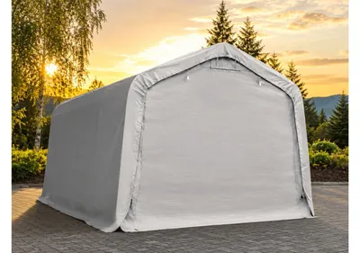 Zdjęcie produktu dla Mobilny garaż namiotowy PVC 720HD 3,3x6m - Szary