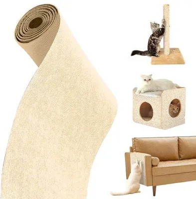 Image de Tapis anti-grattage pour mur, autocollant, 100 x 40 cm, protège les meubles