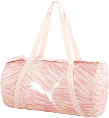 Imagen del producto de Bolso deportivo PUMA AT ESS BARREL BAG, color rosa, referencia 078287-05. Talla única
