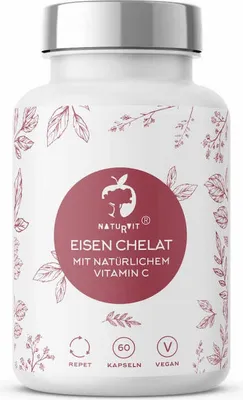 Obrázok produktu pre naturvit ® chelát železa plus vitamín C z aceroly 60 kapsúl