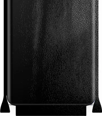 Produktbild von apgo Rückseite + Seiten Schutzfolie, Skin, kompatibel mit Samsung W21 5G, Hinten Displayschutzfolie aus Vinylfolie, kratzfest, einfache Montage - Schwarzes Leder