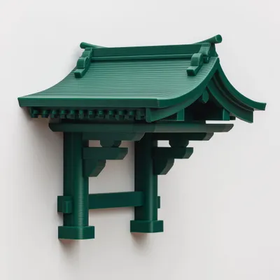 3D-gedruckter japanischer Schrein als Wanddekoration – Decords, Produktansicht 1