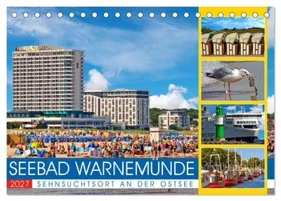Produktbild von Seebad Warnemünde - Sehnsuchtsort an der Ostsee (Tischkalender 2027 DIN A5 quer), CALVENDO Monatskalender