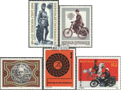 Produktbild von Briefmarken Österreich 1974 Mi 1450,1451,1452,1453,1454 (kompl.Ausg.) postfrisch Sondermarken