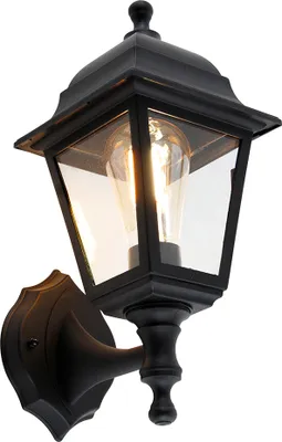 Zdjęcie produktu dla Inteligentna zewnętrzna lampa ścienna czarna IP44 z Wifi ST64 - Capital