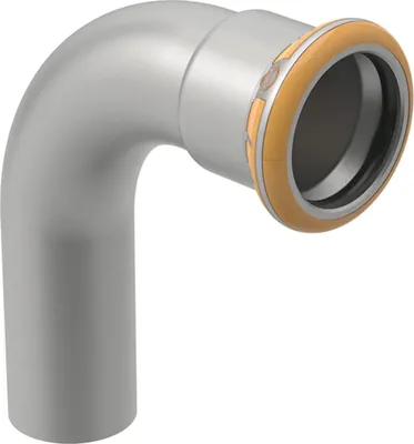 Image de Geberit Mapress Therm, coude, extrémité enfichable, 90°, d35 mm, NPW, 1 pièce.