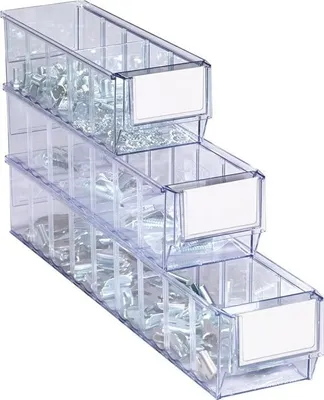 Produktbild von Regalkasten L300xB91xH81mm transp.SAN PROMAT