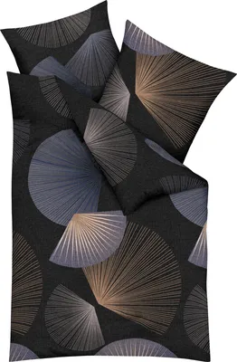 Produktbild von Kaeppel Bettwäsche Koya" schwarz 1x 135x200 cm + 1x 80x80 cm"