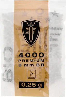 Zdjęcie produktu dla Kulki ASG Elite Force Premium0,25 g 6 mm 4000 szt.