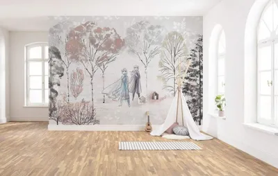 Zdjęcie produktu dla Tapeta flizelinowa Komar "Frozen Natural Spirit" - rozmiar: 400 x 280 cm (szerokość x wysokość), 8 paneli