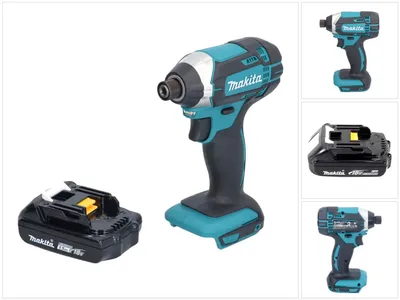 Image de Makita DTD 152 Y1 Clé à choc sans fil 18 V 165 Nm 1/4'' + 1x batterie 1,5 Ah - sans chargeur