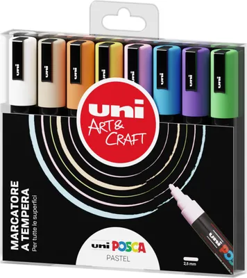 Immagine prodotto di Uni-Ball Posca evidenziatore 8 pz Multicolore