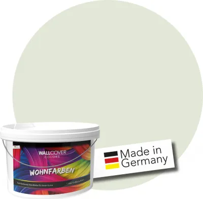Produktbild von WALLCOVER Wandfarbe Hellgrün Hochdeckend Klasse 1 Matt 2,5L für 20 m²