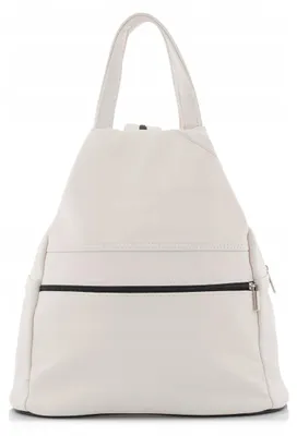 Produktbild von Belveder Arima02 Eleganter Damen Rucksack Leder Cremefarben