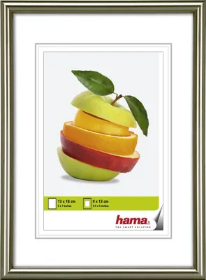 Image de Hama Cadre plastique "Décor Sevilla", Gris mat, 13 x 18 cm