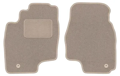 Produktbild von Velours-Fußmatten Vorne für Toyota Previa II 2000-2005 (Minivan) – 2-tlg, Beige, passgenau – Wielganizator LUX