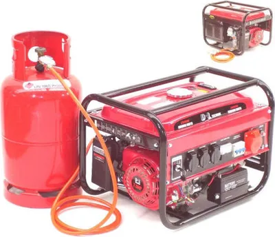 Produktbild von Gas- u. Benzin-Generator Stromerzeuger 2800 LPG Stromaggregat E-Start 06290