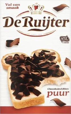 A package of chocolate sprinkles on toast.