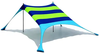 Immagine prodotto di Omgoods - Tenda da spiaggia per 4-5 persone con ombrello impermeabile