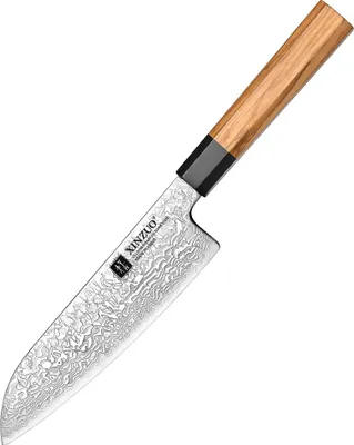 Produktbild von XinZuo - Damast Santoku-Messer - PM8O Zhen Serie