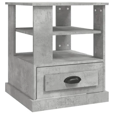 Zdjęcie produktu dla vidaXL Stolik boczny betonowy szary 50x50x60 cm materiał drewnopochodny