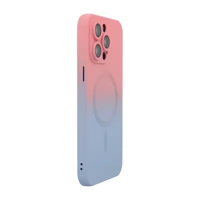 Produktbild von Für Apple iPhone 16 Pro MagSafe Silikon Hülle Linsenschutz Regenbogen-Design
