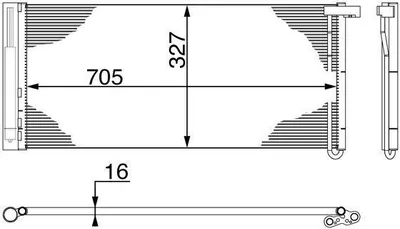 Obrázok produktu pre Kondenzátor, klimatizácia MAHLE AC 425 000S