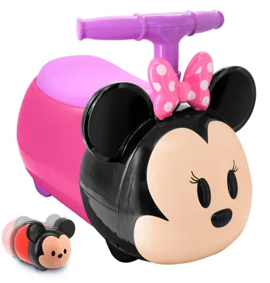 Image de KIDDIELAND Porteur Minnie Zoom avec son et petite voiture Zoom