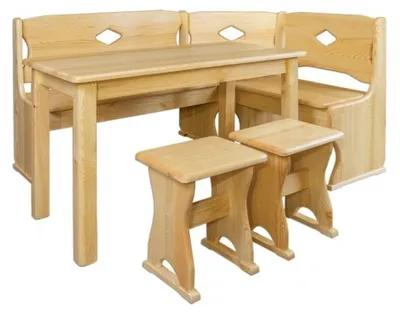 Produktbild von Eckbank Holzbank massive Holz Bänke Küche Essbereich Ecksitz Möbel Echtholz