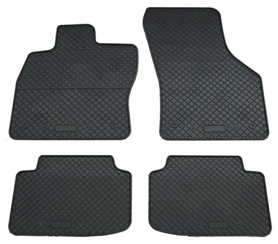 Gummifußmatten Set für Skoda Octavia 3 5E (2013-) + 4 (2020-), 4-teilig, schwarz