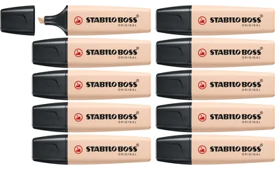 Immagine prodotto di STABILO BOSS ORIGINAL NatureColors evidenziatore 10 pz Punta smussata Beige