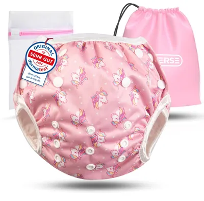 Produktbild von KIDVERSE Schwimmwindel Baby 0-3 Jahre - Schwimmwindeln wiederverwendbar